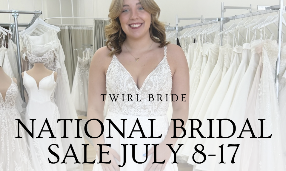 national bridal sale event at Twirl bride